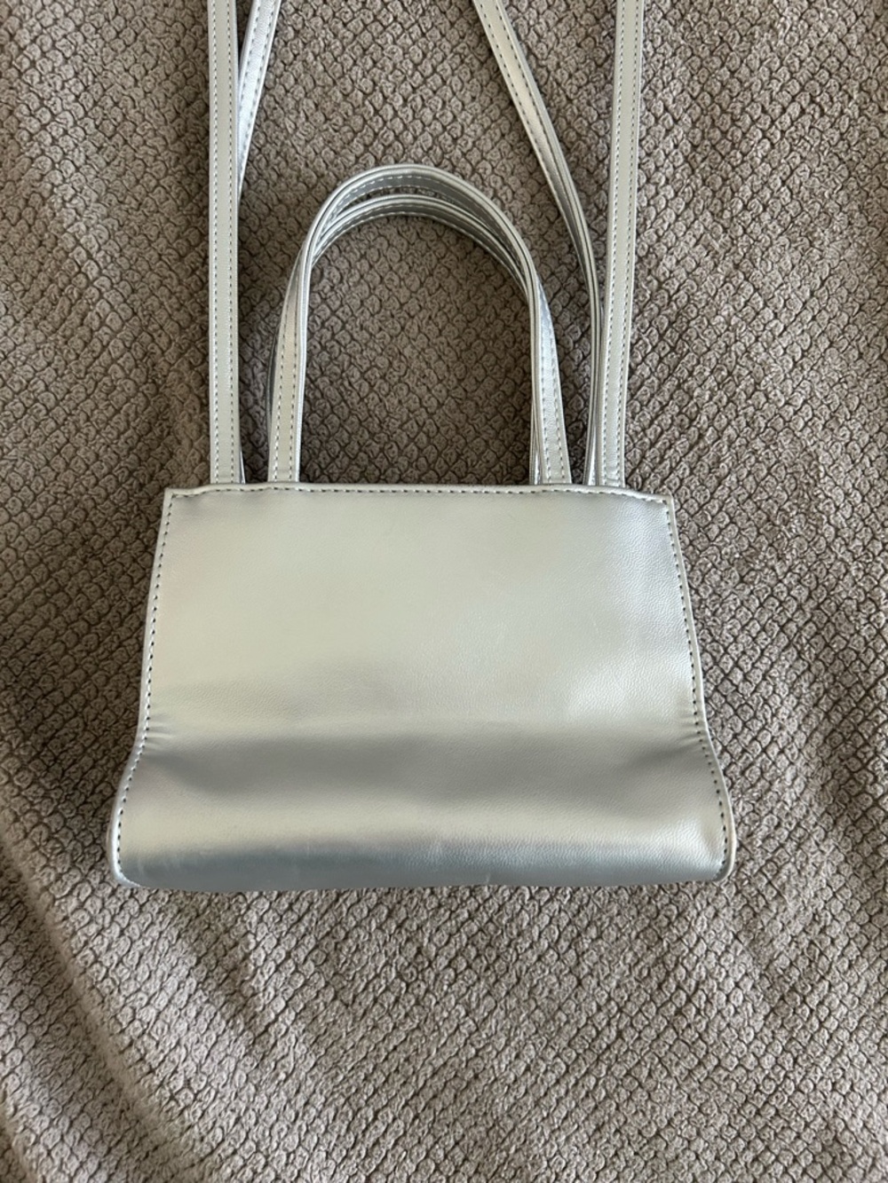 Small Silver Telfar Shopping Bag - Picture 6 of 9